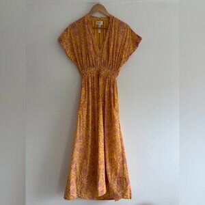 Apiece Apart Fabiana Maxi Dress in Yellow Floral